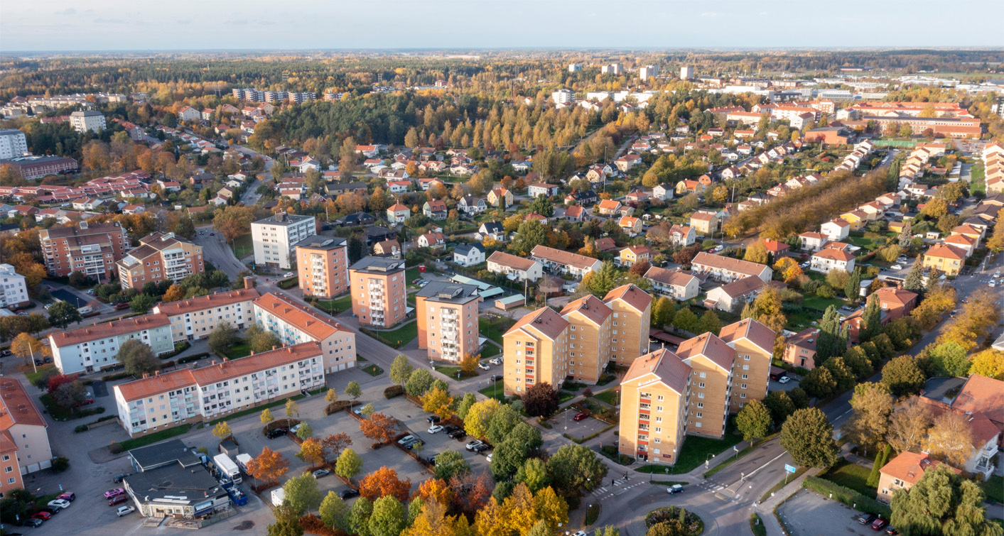Vy över Enköping. Fotograf: Per Groth
